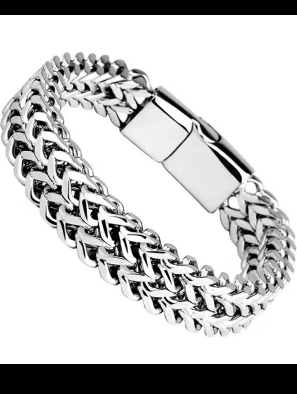 Men's Bracelet Stainless Steel Silver New G18